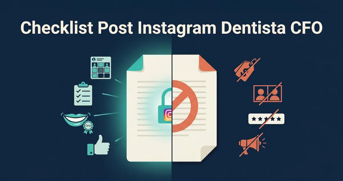 Capa do artigo: Checklist CFO para postar no Instagram (15 itens)
