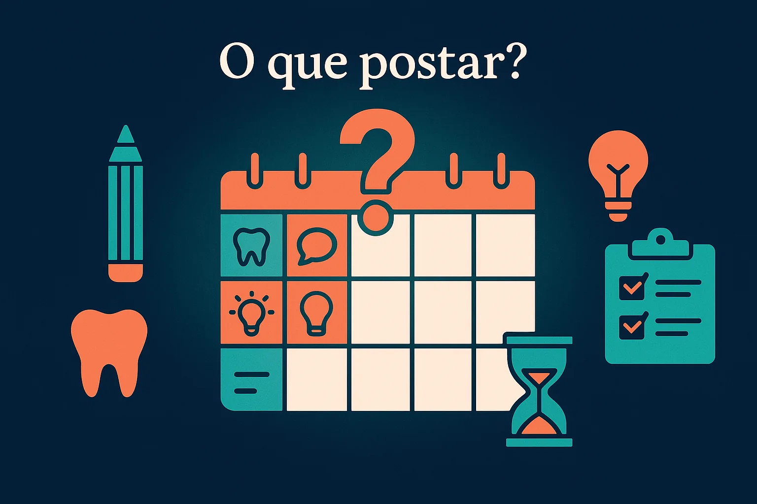 Capa do artigo: Não sei o que postar: o mapa editorial do dentista em 2026