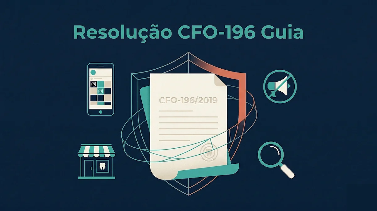 Capa do artigo: Resolução CFO-196/2019: o guia completo para dentistas em 2026